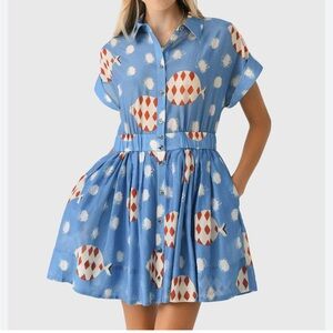 Hunter Bell Rising Tide Howard Dress Size Small NWT